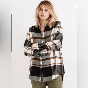 Madewell Flannel Sunday Shirt in Bromley Plaid
